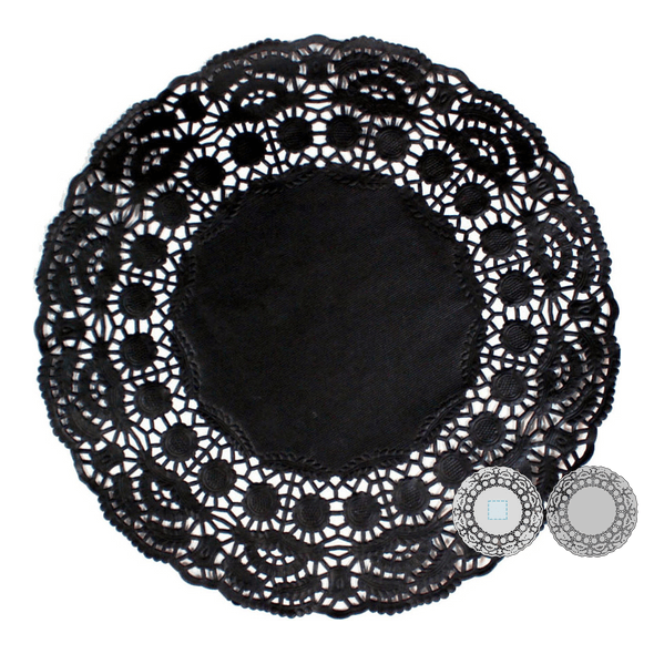 Napperons en papier noir